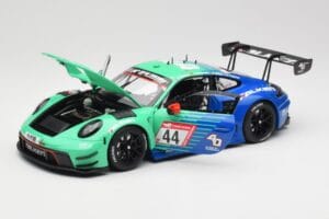 Porsche 911 992 GT3 R Falken #44 D. Eriksson / T. Heinemann 24 Hours of Nurburgring 2023 Minichamps 1:18 113236344 Metāls — attēls 2 no 8
