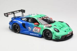 Porsche 911 992 GT3 R Falken #44 D. Eriksson / T. Heinemann 24 Hours of Nurburgring 2023 Minichamps 1:18 113236344 Metāls — attēls 6 no 8