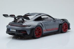 Porsche 911 992 GT3 RS Arctic Pelēks Pyro Sarkans Norev 1:18 187350 Metāls — attēls 3 no 8
