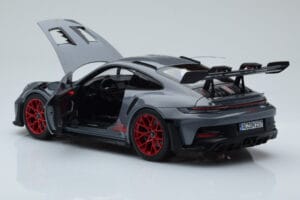 Porsche 911 992 GT3 RS Arctic Pelēks Pyro Sarkans Norev 1:18 187350 Metāls — attēls 5 no 8