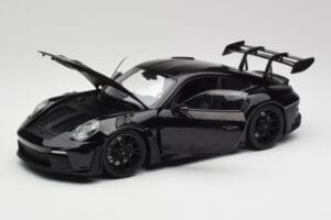 Porsche 911 992 GT3 RS Melns & Melni Diski Concept Minichamps 1:18 911992003 Metāls — attēls 2 no 8