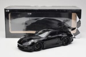 Porsche 911 992 GT3 RS Melns & Melni Diski Concept Minichamps 1:18 911992003 Metāls — attēls 8 no 8