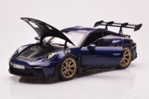 Porsche 911 992 GT3 RS Gentian Zils Metālisks Norev 1:18 187363 Metāls — attēls 2 no 8