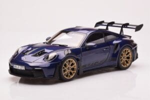 Porsche 911 992 GT3 RS Gentian Zils Metālisks Norev 1:18 187363 Metāls