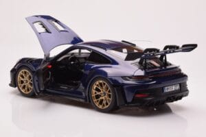 Porsche 911 992 GT3 RS Gentian Zils Metālisks Norev 1:18 187363 Metāls — attēls 5 no 8