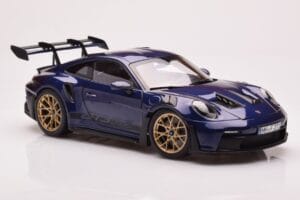 Porsche 911 992 GT3 RS Gentian Zils Metālisks Norev 1:18 187363 Metāls — attēls 6 no 8