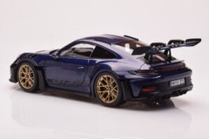 Porsche 911 992 GT3 RS Gentian Zils Metālisks Norev 1:18 187363 Metāls — attēls 7 no 8