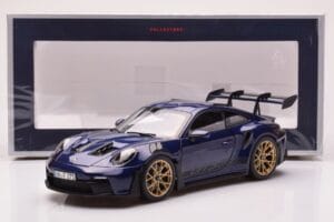 Porsche 911 992 GT3 RS Gentian Zils Metālisks Norev 1:18 187363 Metāls — attēls 8 no 8