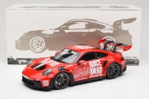 Porsche 911 992 GT3 RS Getspeed Race Taxi Guards Red Minichamps 1:18 110062040 Metāls — attēls 8 no 8