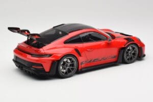 Porsche 911 992 GT3 RS Guards Sarkans & Sudraba Riteņi Weissach Package Minichamps 1:18 153062246 Metāls — attēls 2 no 6
