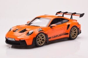 Porsche 911 992 GT3 RS Gulf Oranžs Norev 1:18 187360 Metāls