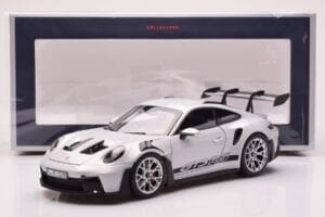 Porsche 911 992 GT3 RS Ice Pelēks Norev 1:18 187359 Metāls — attēls 8 no 8