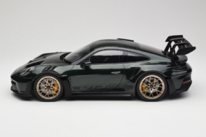 Porsche 911 992 GT3 RS Jet Green Metallic Black Norev 1:12 127532 Metāls — attēls 3 no 6