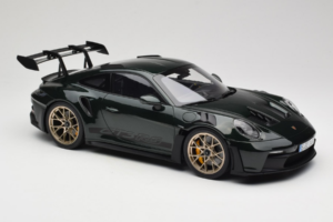 Porsche 911 992 GT3 RS Jet Green Metallic Black Norev 1:12 127532 Metāls — attēls 4 no 6