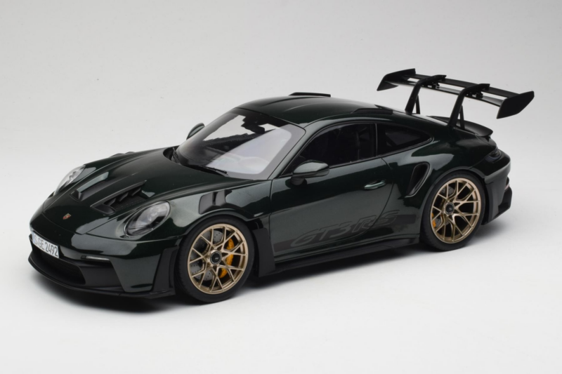 Porsche 911 992 GT3 RS Jet Green Metallic Black Norev 1:12 127532 Metāls