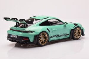 Porsche 911 992 GT3 RS Mint Zaļš Norev 1:18 187362 Metāls — attēls 3 no 8