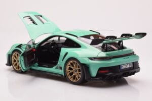 Porsche 911 992 GT3 RS Mint Zaļš Norev 1:18 187362 Metāls — attēls 5 no 8