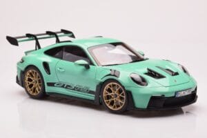 Porsche 911 992 GT3 RS Mint Zaļš Norev 1:18 187362 Metāls — attēls 6 no 8