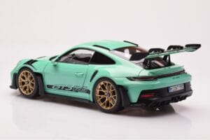 Porsche 911 992 GT3 RS Mint Zaļš Norev 1:18 187362 Metāls — attēls 7 no 8