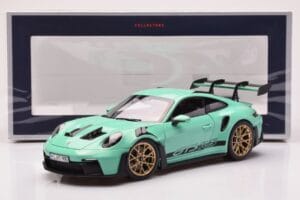 Porsche 911 992 GT3 RS Mint Zaļš Norev 1:18 187362 Metāls — attēls 8 no 8