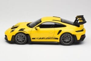 Porsche 911 992 GT3 RS Racing Dzeltens Norev 1:18 WAP0212810RGT3 Metāls — attēls 4 no 8