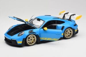 Porsche 911 992 GT3 RS Shark Zils & Dzeltens Decor Concept Minichamps 1:18 911992001 Metāls — attēls 2 no 8