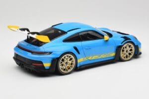 Porsche 911 992 GT3 RS Shark Zils & Dzeltens Decor Concept Minichamps 1:18 911992001 Metāls — attēls 3 no 8