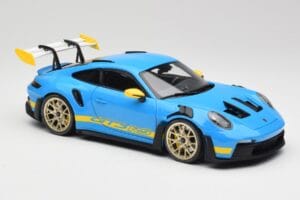 Porsche 911 992 GT3 RS Shark Zils & Dzeltens Decor Concept Minichamps 1:18 911992001 Metāls — attēls 6 no 8