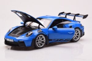 Porsche 911 992 GT3 RS Sharkblue Norev 1:18 187358 Metāls — attēls 2 no 8