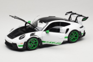 Porsche 911 992 GT3 RS Tribute to Carrera RS White Python Green Norev 1:18 187372 Metāls — attēls 2 no 8