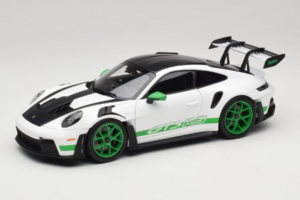 Porsche 911 992 GT3 RS Tribute to Carrera RS White Python Green Norev 1:18 187372 Metāls