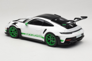 Porsche 911 992 GT3 RS Tribute to Carrera RS White Python Green Norev 1:18 187372 Metāls — attēls 7 no 8