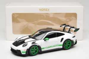 Porsche 911 992 GT3 RS Tribute to Carrera RS White Python Green Norev 1:18 187372 Metāls — attēls 8 no 8
