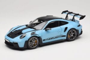 Porsche 911 992 GT3 RS Weissach Pack Gulf Blue Norev 1:18 187367 Metāls