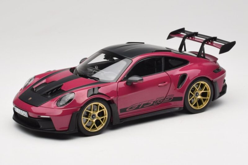 Porsche 911 992 GT3 RS Weissach Package Ruby Star Norev 1:18 187370 Metāls