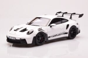 Porsche 911 992 GT3 RS Balts Norev 1:18 187361 Metāls