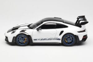 Porsche 911 992 GT3 Weissach Package Balts & Indigo Zils Norev 1:18 187353 Metāls — attēls 4 no 8