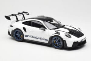 Porsche 911 992 GT3 Weissach Package Balts & Indigo Zils Norev 1:18 187353 Metāls — attēls 6 no 8