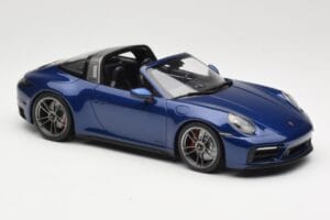Porsche 911 992 Targa 4 GTS Blue Metallic Minichamps 1:18 155061060 Metāls — attēls 4 no 6