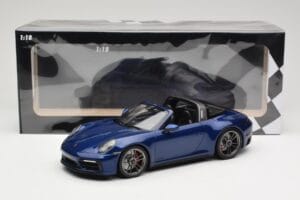 Porsche 911 992 Targa 4 GTS Blue Metallic Minichamps 1:18 155061060 Metāls — attēls 6 no 6