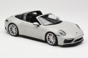 Porsche 911 992 Targa 4 GTS Pelēks Minichamps 1:18 155061064 Metāls — attēls 4 no 6
