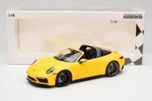 Porsche 911 992 Targa 4 GTS Dzeltens Minichamps 1:18 153061064 Metāls — attēls 6 no 6