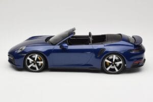 Porsche 911 992 Turbo S Kabriolets Blue Metallic Minichamps 1:18 155069081 Metāls — attēls 3 no 6