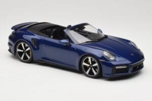 Porsche 911 992 Turbo S Kabriolets Blue Metallic Minichamps 1:18 155069081 Metāls — attēls 4 no 6