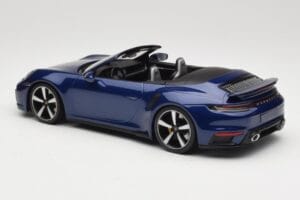 Porsche 911 992 Turbo S Kabriolets Blue Metallic Minichamps 1:18 155069081 Metāls — attēls 5 no 6