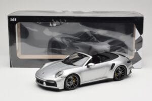 Porsche 911 992 Turbo S Kabriolets Sudrabs Minichamps 1:18 155069082 Metāls — attēls 6 no 6