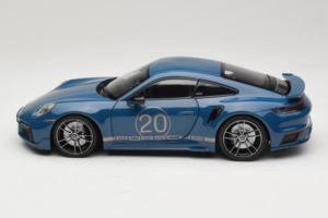 Porsche 911 992 Turbo S Coupe Sport Design Zils Minichamps 1:18 113069073 Metāls — attēls 4 no 8