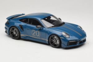 Porsche 911 992 Turbo S Coupe Sport Design Zils Minichamps 1:18 113069073 Metāls — attēls 6 no 8