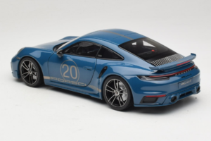 Porsche 911 992 Turbo S Coupe Sport Design Zils Minichamps 1:18 113069073 Metāls — attēls 7 no 8
