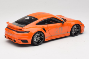Porsche 911 992 Turbo S Coupe Sport Design Oranžs Minichamps 1:18 113069074 Metāls — attēls 3 no 8